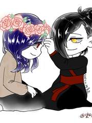 노란국화와 붉은 장미 한 송이