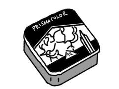 색연필 일러스트 책 선물