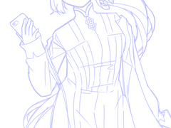 드림주 칼데아 스태프 차림 낙서