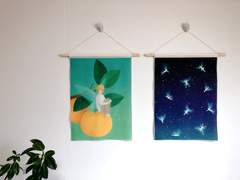 [통판 안내] 감귤요정 패브릭포스터 2종