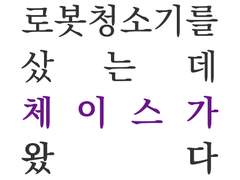 로봇청소기를 샀는데 체이스가 왔다