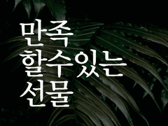 만족할 수 있는 선물