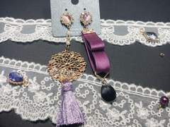 진청 모티브 귀걸이