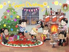 무료배포 베놈 크리스마스엽서