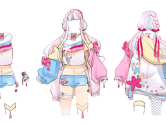 의상디자인 커미션2, 흑백 1