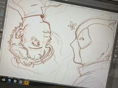 덷거미\스파이디 낙서