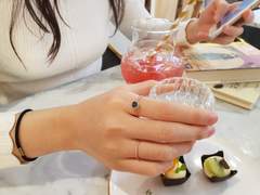 러프다이아 볼 라운드 반지