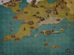 세계와 팔라다 대륙, 주요 국가