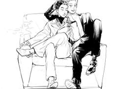 갈고롬한 포마두 머리