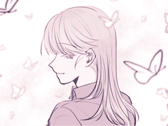 만화경 너머로 세상을 보는 사람.