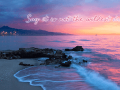 Say it isn't the wildest dreams