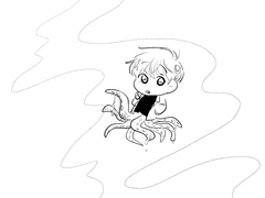 인간 중혀기와 오징어 독자 이야기