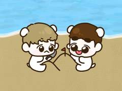 바닷가 모래사장