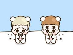 복숭아 쥬스 먹는 배또