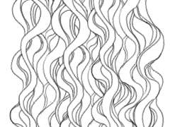 체리바닐라-낙서용 컬리헤어