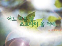 [릭진] 어느 여름 날, 쓰르라미 울 적에.