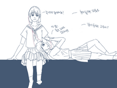 모사모 청레 낙서+썰