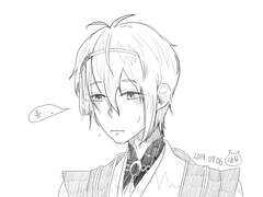 비 맞은 미카즈키