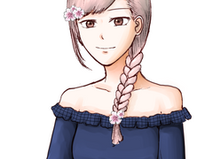 벚꽃 머리장식 강재인