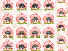 복숭윤평 스티커 도안