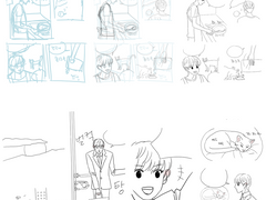 이중인격 세냥이 만화(웹툰)제작 과정