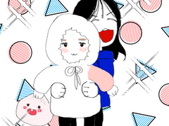 복숭아빵이랑 후드티에게 머리색을 뺏긴 블루지니