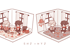 [배포] 현제유진 인형 방꾸미기 도안 (헤더, 폰배경용)