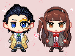 안화&여휘 도트 아크릴 키링 주문 안내