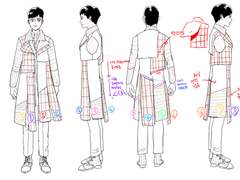 원고지 옷 그리기