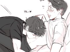 연상 생일 낙서