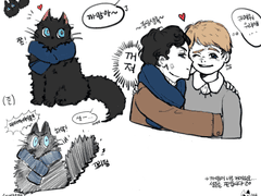 [셜존] DAMN님 까망이 썰 연성