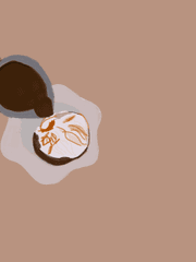 커피가 물들기 전에