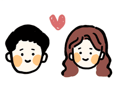 캐릭터 웨딩 일러스트 제작 :)