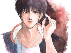 [단풍열애] 루카와 카에데 수채화 일러