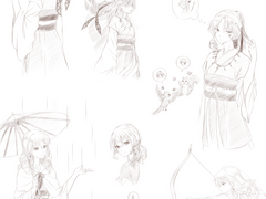 [아비&연화공주님] 일전에 그렸던 낙서들.