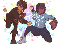 디야 & 민 일러스트