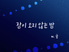 잠이 오지 않는 밤 - 귤