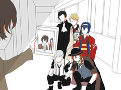 문스독으로 단체사진.