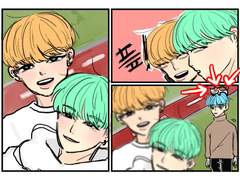 고양이랑 산책중이신 태형씨