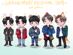 첫 단체 & 생축 그림