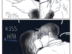 [수영독자] 키스 낙서