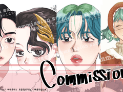 두상 흉상 반신 SD 커미션