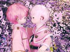 세시님 핑크라라펠과 깻잎벚꽃라펠