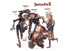 [드래곤에이지2]커크월 4컷만화