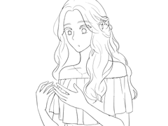 해변의 소녀(미완성)