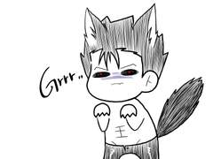 심텔 전력을 실패한 늑대자키 낙서