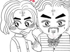 웃는남자 면윈플렌&페드로 낙서