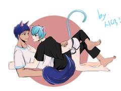 [쿠농] 청흑 낙서 백업