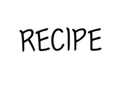 [찬누너] RECIPE .02