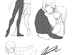 선생님과 함께 춤을 낙서